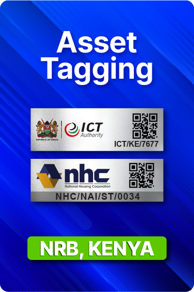 asset tagging in Kenya, aluminium asset tags barcode acetone asset tags in Nairobi